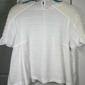 FREE PEOPLE like new white sweetie shirt